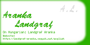 aranka landgraf business card